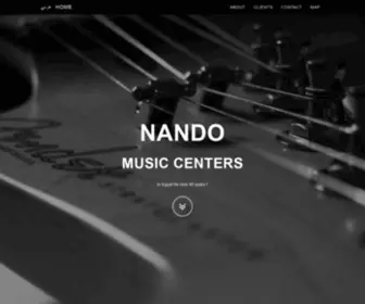 Nandomusic.com(Nando Music Centers) Screenshot