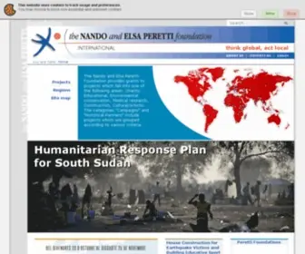 Nandoperettifound.org(The Nando Peretti Foundation) Screenshot