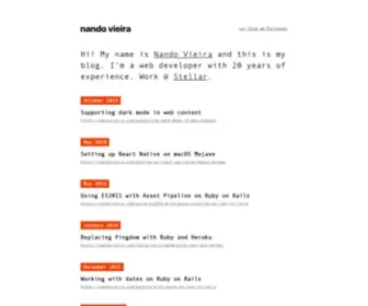 Nandovieira.com(Articles about Ruby) Screenshot
