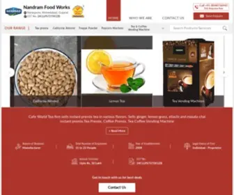 Nandramindia.com(Nandram Food Works) Screenshot