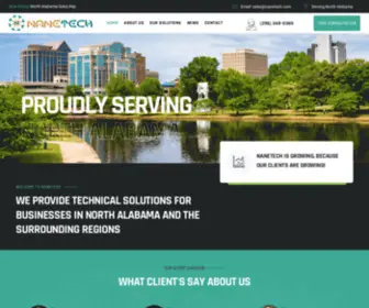 Nanetech.com(IT Company Serving North Alabama) Screenshot