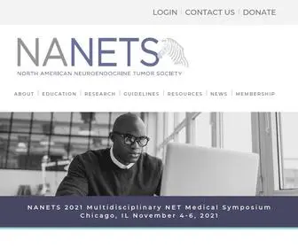 Nanets.org(The North American Neuroendocrine Tumor Society (NANETS)) Screenshot