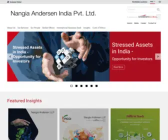 Nangia-Andersen.com(It is one of the top leading Tax advisory firm in India) Screenshot