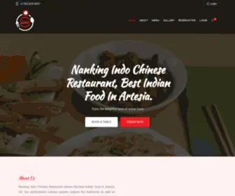 Nankingca.com(Nanking Indo Chinese Restaurant) Screenshot