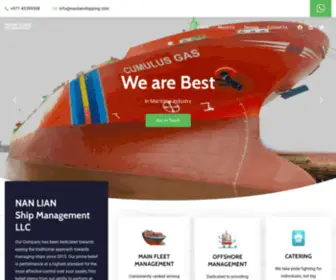 Nanlianshipping.com(Nan Lian Ship Management) Screenshot
