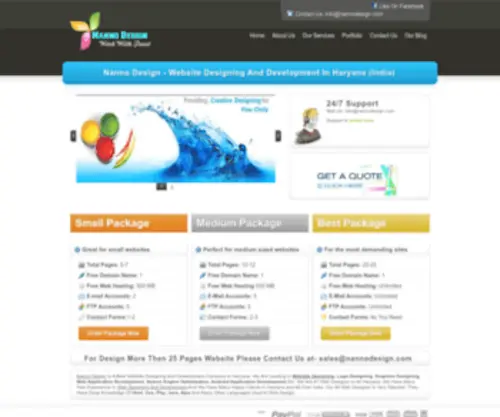 Nannodesign.com(Nanno Design is a Best Web Designing And Development Company in Haryana (India)) Screenshot