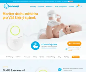 Nanny-Monitor.cz(Chůvičky a monitory dechu přímo od výrobce) Screenshot