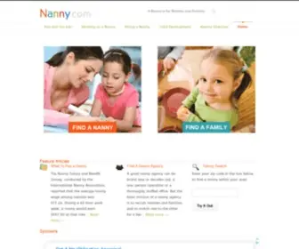 Nanny.com(Find A Nanny) Screenshot