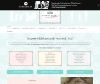 Nannybutler.com(Maternity Nanny & Household Staff Agency) Screenshot