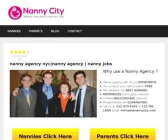 Nannycity.com(Nanny Agency NYC 2020) Screenshot