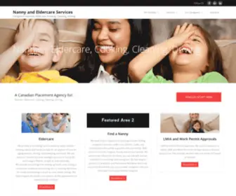 Nannyeldercare.com(A Placement Agency for) Screenshot