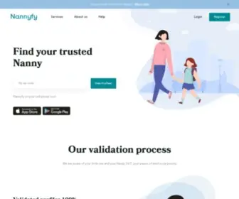 Nannyfy.com(Nannyfy) Screenshot