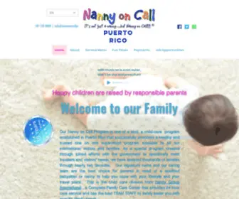 Nannyoncallpr.com(Nanny on Call Puerto Rico) Screenshot