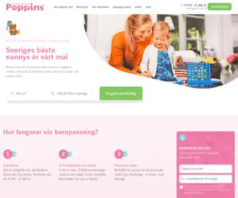 Nannypoppins.se(Barnpassning) Screenshot