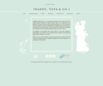 Nannytata.com(NANNY, TATA & CO) Screenshot
