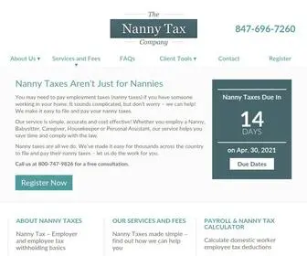 Nannytaxprep.com(The Nanny Tax Company) Screenshot