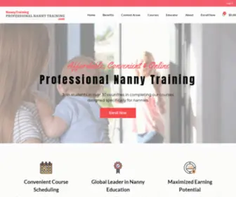 Nannytraining.com(Where Nannies Go for Training) Screenshot