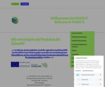 Nano-X.com(Wir entwickeln die Produkte der Zukunft) Screenshot