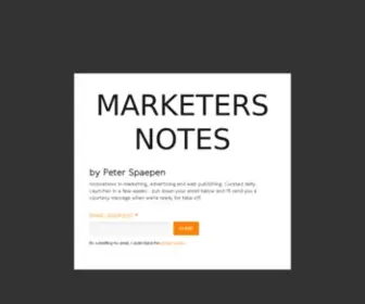 Nano212.com(Marketers Notes) Screenshot