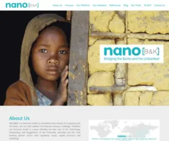 Nanobnk.com(Bridging the Banks and the Unbanked) Screenshot