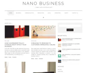 Nanobusiness2010.com(A Deeper Insight Into The Business World) Screenshot