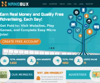 Nanobux.net(The Best Way To Earn Money) Screenshot