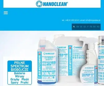 Nanoclean-Air.com(Lider w dezynfekcji) Screenshot