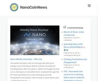 Nanocoin.news(NanoCoinNews) Screenshot