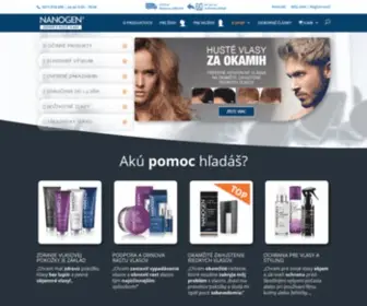 Nanogen.sk(Expert na vypadávanie vlasov) Screenshot