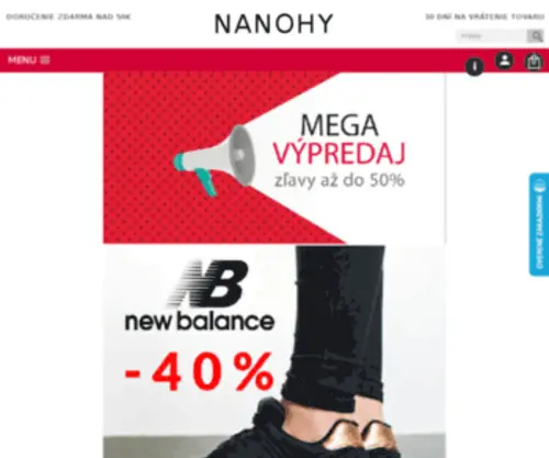 Nanohy.sk(Topánky od) Screenshot