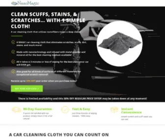 Nanomagiccloth.com(NanoMagic Cloth) Screenshot