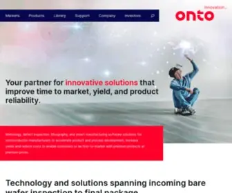 Nanometrics.com(Onto Innovation) Screenshot