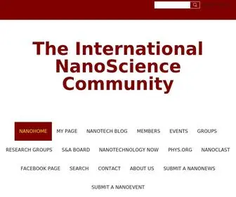 Nanopaprika.eu(The International NanoScience Community) Screenshot