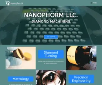 Nanophorm.com(Diamond turning) Screenshot