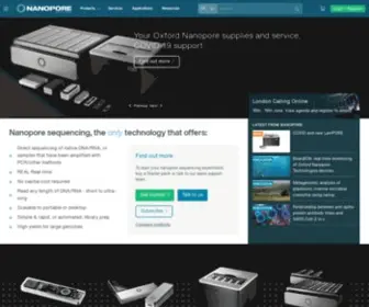 Nanoporetech.com(Oxford Nanopore technologies. Our goal) Screenshot