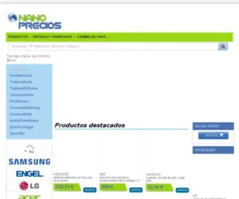 Nanoprecios.com(ENCUENTRE LOS MEJORES PRODUCTOS Y LOS MEJORES PRECIOS) Screenshot