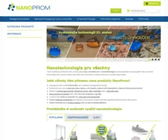 Nanoprom.cz(Produkty) Screenshot