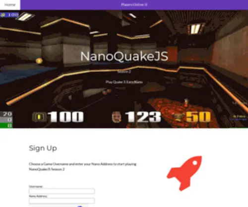 Nanoquakejs.com(Nanoquakejs) Screenshot