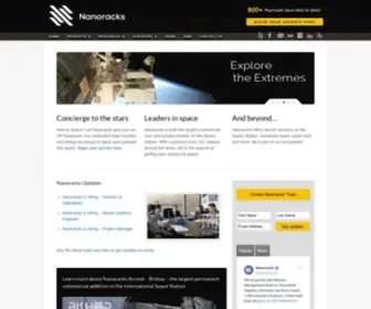 Nanoracks.com(Your portal to space. Nanoracks) Screenshot