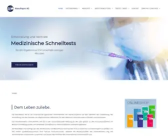 Nanorepro.com(Medizinische Schnelltests) Screenshot