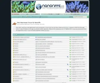 Nanoriffe.de(Main Page) Screenshot