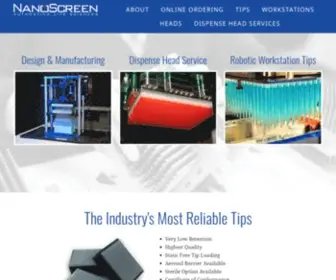 Nanoscreen.com(Liquid Handling Workstations & Accessories for Life Science) Screenshot