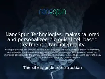 Nanospuntech.com(NanoSpun Technologies) Screenshot