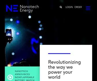 Nanotechenergy.com(Nanotech Energy) Screenshot