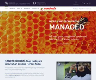 Nanotechherbal.com(Bridge to future products) Screenshot
