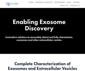 Nanoviewbio.com(Characterize Exosomes) Screenshot