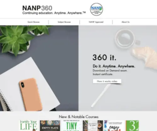 Nanp360.org(NANP Continuing Education) Screenshot