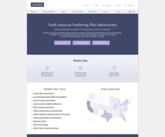 Nanpa.com(North American Numbering Plan Administrator) Screenshot