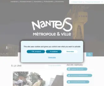 Nantesmetropole.fr(Nantes, Métropole et Ville) Screenshot