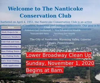 Nanticokeconservationclub.com(Nanticoke Conservation Club) Screenshot